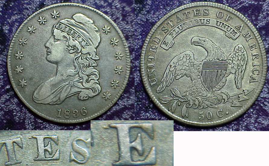 1836-Capped-Bust-Half-Dollar,-O-122